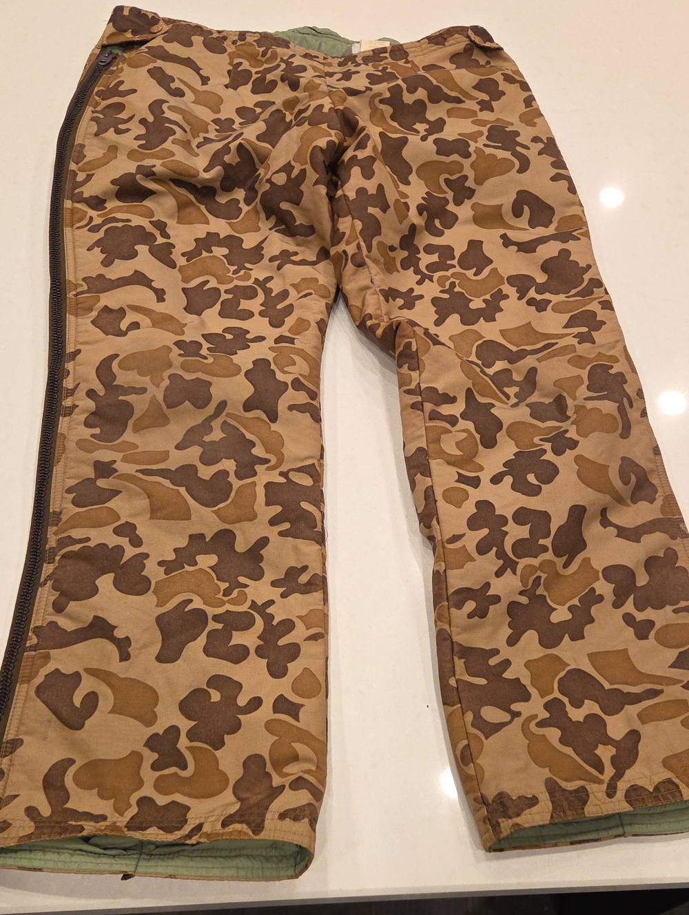 Orvis Tan and Brown Camouflage Insulated Pants